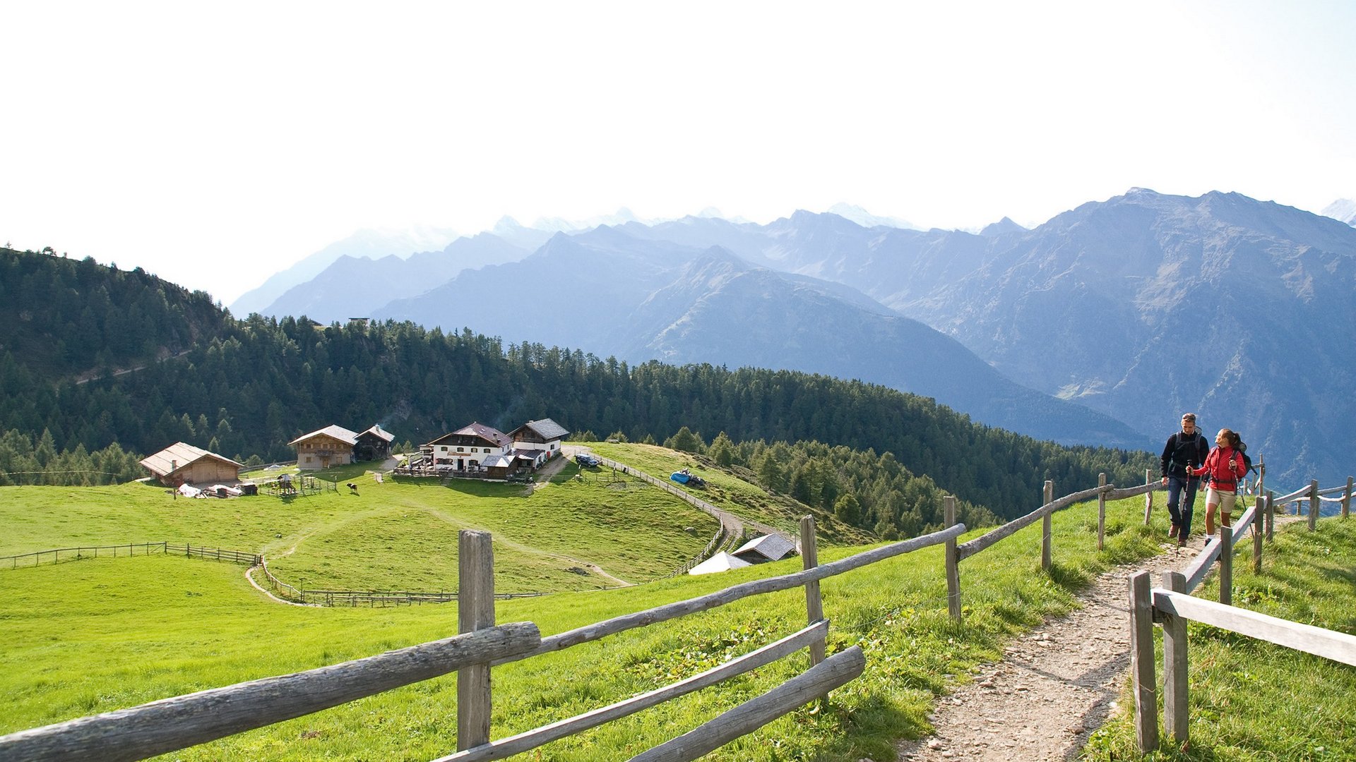 Wandern oberhalb von Meran beim Aktivurlaub im Sporthotel Schenna Resort